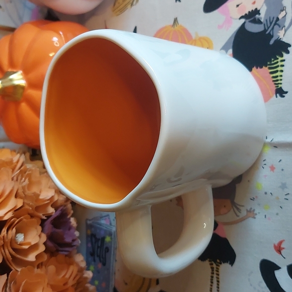 Pumpkin Love Rae Dunn by Magenta Ceramic Halloween Mug NEW - Picture 3 of 4